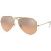 imageRayBan RB3025 Classic Aviator SunglassesGoldPink Mirrored Gradient Grey