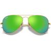 imageRayBan RB3025 Classic Aviator SunglassesMatte GoldGrey Mirror Blue