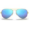 imageRayBan RB3025 Classic Aviator SunglassesMatte GoldGrey Mirror Blue