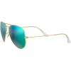 imageRayBan RB3025 Classic Aviator SunglassesMatte GoldGrey Mirror Green