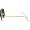 imageRayBan RB3025 Classic Aviator SunglassesMatte GoldGrey Mirror Green