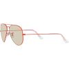 imageRayBan RB3025 Classic Evolve Photochromic Aviator SunglassesRedPhotochromic BrownGrey