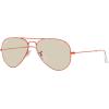 imageRayBan RB3025 Classic Evolve Photochromic Aviator SunglassesRedPhotochromic BrownGrey