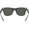 imageRayBan Rb4195 Wayfarer Liteforce Square SunglassesBlackDark Green