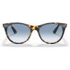 imageRayBan Wayfarers Square SunglassesYellow HavanaClear Gradient Blue