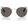 imageRayBan Rb3447 Round Metal SunglassesMatte Havana on Matte SilverDark Grey