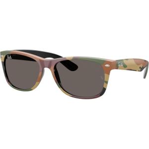 imageRayBan RB2132 New Wayfarer SquareBlack With Green CamoDark Grey