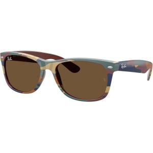 imageRayBan RB2132 New Wayfarer SquareBrown With Blue CamoDark Brown