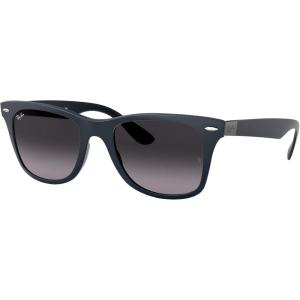 imageRayBan Rb4195 Wayfarer Liteforce Square SunglassesMatte BlueLight Grey Gradient Dark Grey