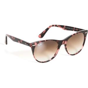 imageRayBan Wayfarers Square SunglassesPink HavanaClear Gradient Brown