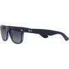 imageRayBan RB2132 New Wayfarer Gradient Square SunglassesMatte Blue on Transparent BluePolarized Blue Gradient