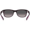 imageRayBan RB2132 New Wayfarer Gradient Square SunglassesMatte Violet on Transparent VioletGrey Gradient Polarized