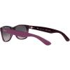 imageRayBan RB2132 New Wayfarer Gradient Square SunglassesMatte Violet on Transparent VioletGrey Gradient Polarized