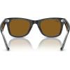 imageRayBan Rb2140 Original Wayfarer Square SunglassesBlack on TransparentBrown