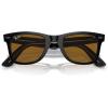 imageRayBan Rb2140 Original Wayfarer Square SunglassesBlack on TransparentBrown