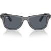 imageRayBan Rb2140 Original Wayfarer Square SunglassesTransparent GreyBlue