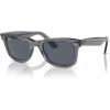 imageRayBan Rb2140 Original Wayfarer Square SunglassesTransparent GreyBlue