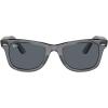 imageRayBan Rb2140 Original Wayfarer Square SunglassesTransparent GreyBlue