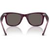 imageRayBan Rb2140 Original Wayfarer Square SunglassesViolet on Transparent PinkDark Grey