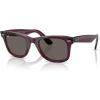 imageRayBan Rb2140 Original Wayfarer Square SunglassesViolet on Transparent PinkDark Grey