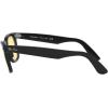 imageRayBan Rb2140f Original Wayfarer Low Bridge Fit Square SunglassesBlackYellow