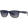 imageRayBan RB2132 New Wayfarer Gradient Square SunglassesMatte Blue on Transparent BluePolarized Blue Gradient