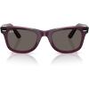 imageRayBan Rb2140 Original Wayfarer Square SunglassesViolet on Transparent PinkDark Grey