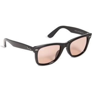 imageRayBan Rb2140f Original Wayfarer Low Bridge Fit Square SunglassesBlackPink