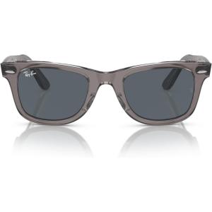 imageRayBan Rb2140f Original Wayfarer Low Bridge Fit Square SunglassesGrey on TransparentBlue