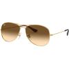 imageRayBan RB3362 Cockpit Aviator SunglassesGoldClear Gradient Brown