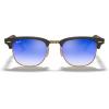 imageRayBan RB2176 Clubmaster Folding Square SunglassesMatte BlackBlue Flash Gradient