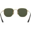 imageRayBan Unisex Rb3548n Hexagonal Flat Lens Evolve Photochromic Hexagonal SunglassesGoldG15 Green