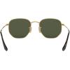 imageRayBan Unisex Rb3548n Hexagonal Flat Lens Evolve Photochromic Hexagonal SunglassesGoldG15 Green