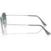 imageRayBan Unisex Rb3548n Hexagonal Flat Lens Evolve Photochromic Hexagonal SunglassesSilverBlue Gradient Grey