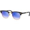 imageRayBan RB2176 Clubmaster Folding Square SunglassesMatte BlackBlue Flash Gradient