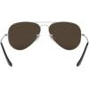 imageRayBan RB3025 Classic Evolve Photochromic Aviator SunglassesMatte SilverDark Grey Mirror Polar