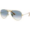imageRayBan Unisex RB3025 ClassicGoldClear Gradient Blue