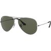 imageRayBan Unisex RB3025 ClassicSand Transparent GreyG15 Green