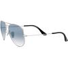 imageRayBan Unisex RB3025 ClassicSilverClear Gradient Blue