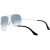 imageRayBan Unisex RB3025 ClassicSilverClear Gradient Blue