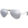 imageRayBan RB3025 Classic Evolve Photochromic Aviator SunglassesMatte SilverDark Grey Mirror Polar