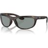 imageRayBan Mens Rb4089 Balorama Rectangular SunglassesMatte HavanaBlue