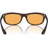 imageRayBan Mens Rb4089 Balorama Rectangular SunglassesMatte HavanaOrange
