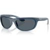 imageRayBan Mens Rb4089 Balorama Rectangular SunglassesOpal BlueBlue