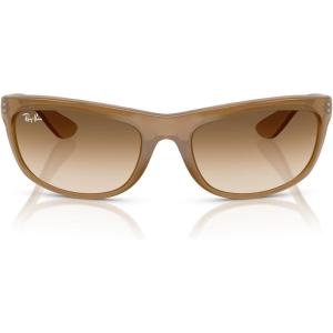 imageRayBan Mens Rb4089 Balorama Rectangular SunglassesOpal Light BrownClear Gradient Brown