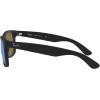 imageRayBan RB4165 Justin Rectangular SunglassesRubber BlackBlue Mirrored