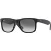 imageRayBan RB4165 Justin Rectangular SunglassesRubber BlackGradient Gray