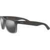 imageRayBan RB4165 Justin Rectangular SunglassesRubber Grey on Clear GreyGrey Mirror Silver Gradient