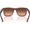imageRayBan RB4165 Justin Rectangular SunglassesRubber VioletBrown Gradient