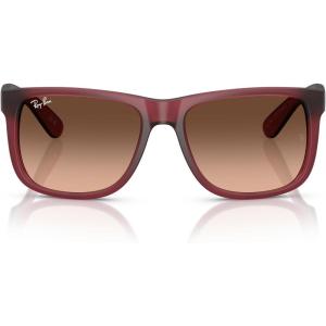 imageRayBan RB4165 Justin Rectangular SunglassesRubber VioletBrown Gradient